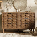 6 Schubladen und gerundete Konturen an dem Sideboard