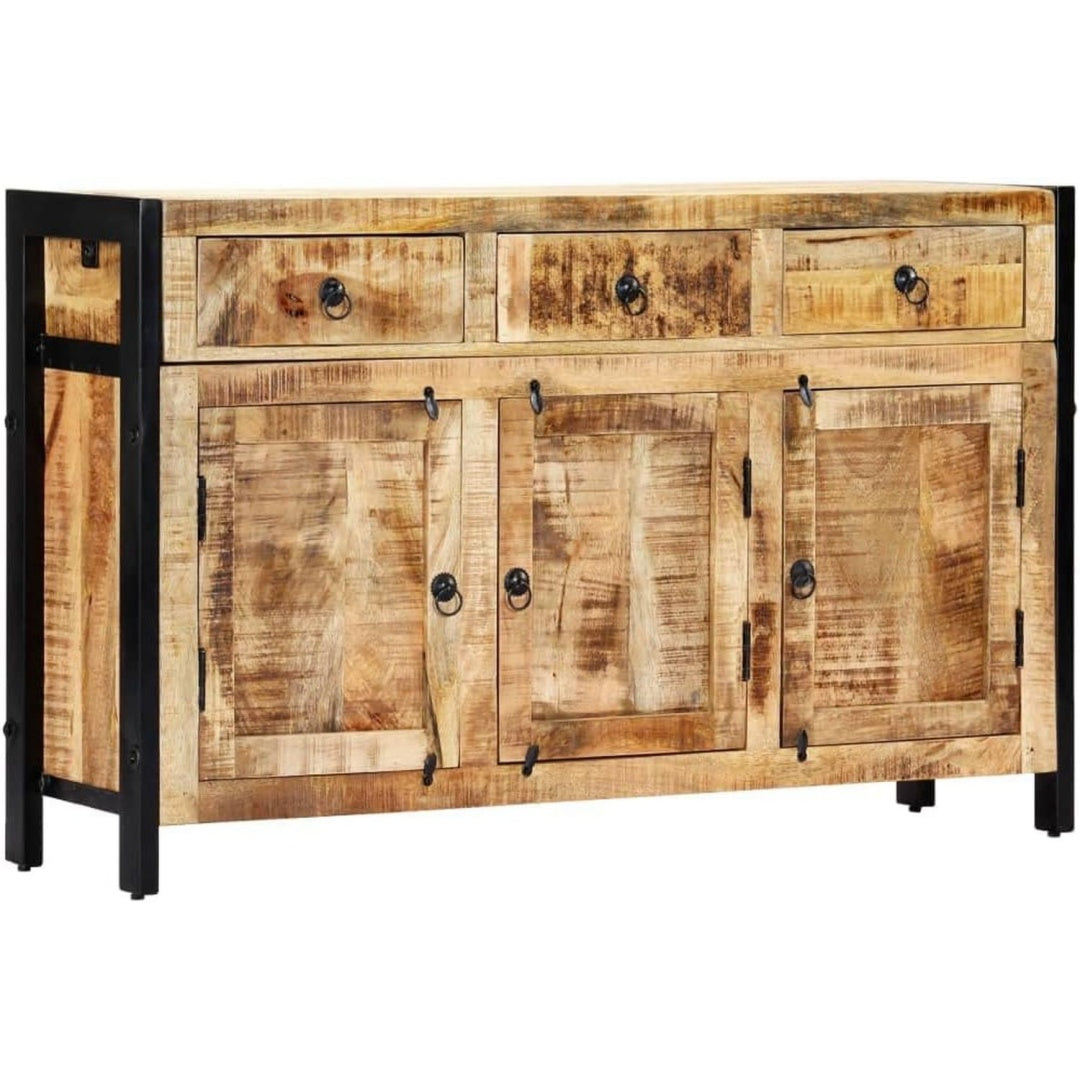 Sideboard mit Schubladen, Holzoptik und einem Metallgestell
