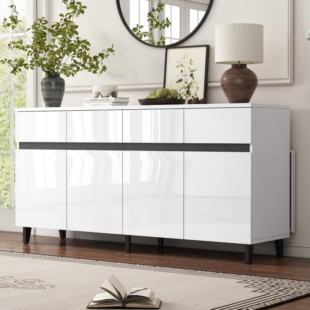 Sideboard mit 4 Tueren und 4 Schubladen