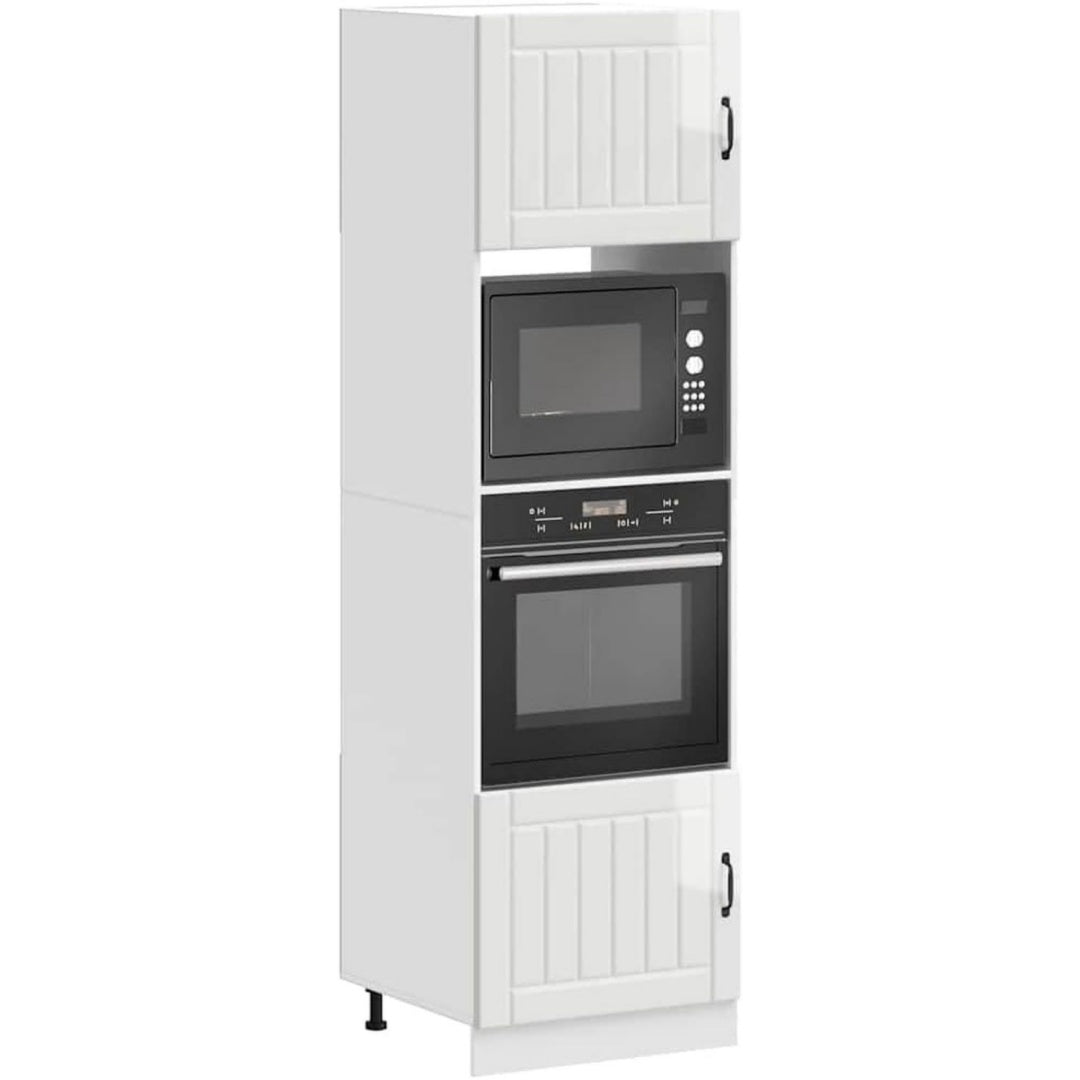 Das Sideboard misst 60 x 57 x 207 cm in Weiss