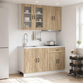 Sideboard in Eichenbraun mit Hoehenverstellung
