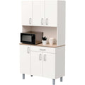 Matte Oberflaechen und beschichtete Flaechen an dem Sideboard