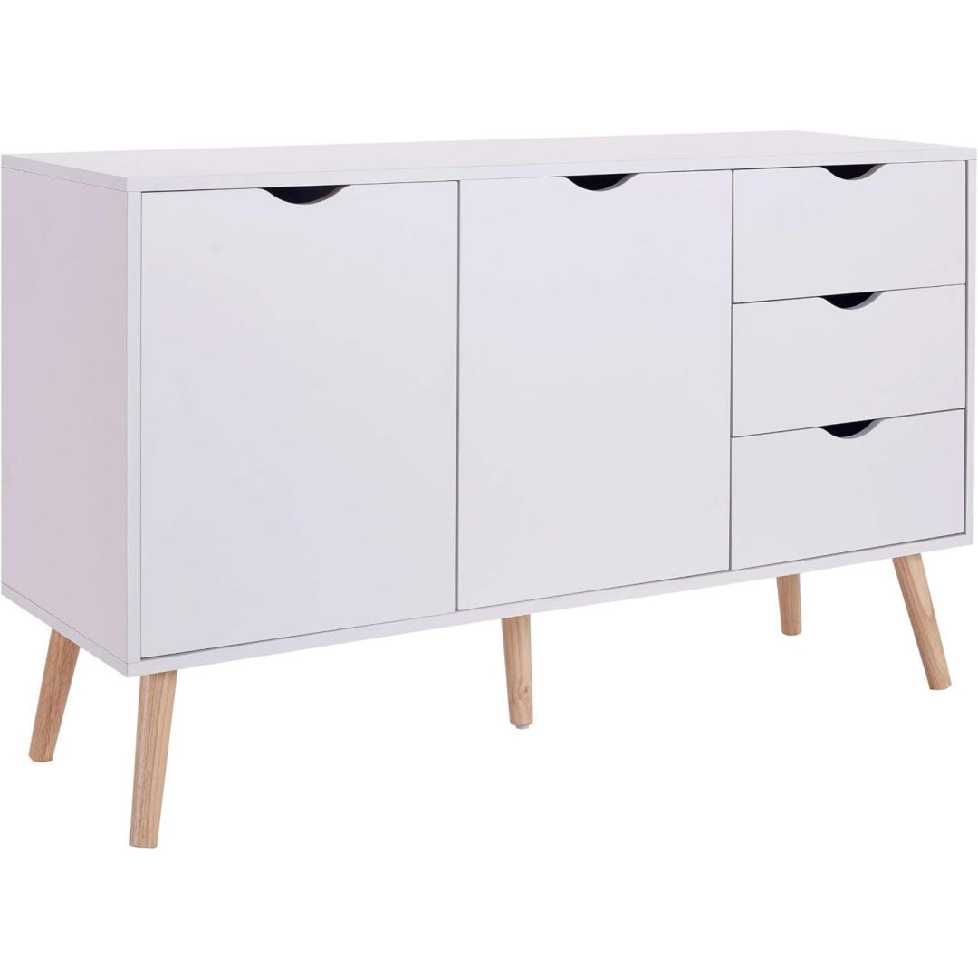 Sideboard verbindet beschichtete Flaechen und Hoehenverstellung