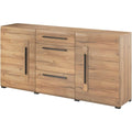 Sanft schliessende Fronten und matte Oberflaechen an dem Sideboard