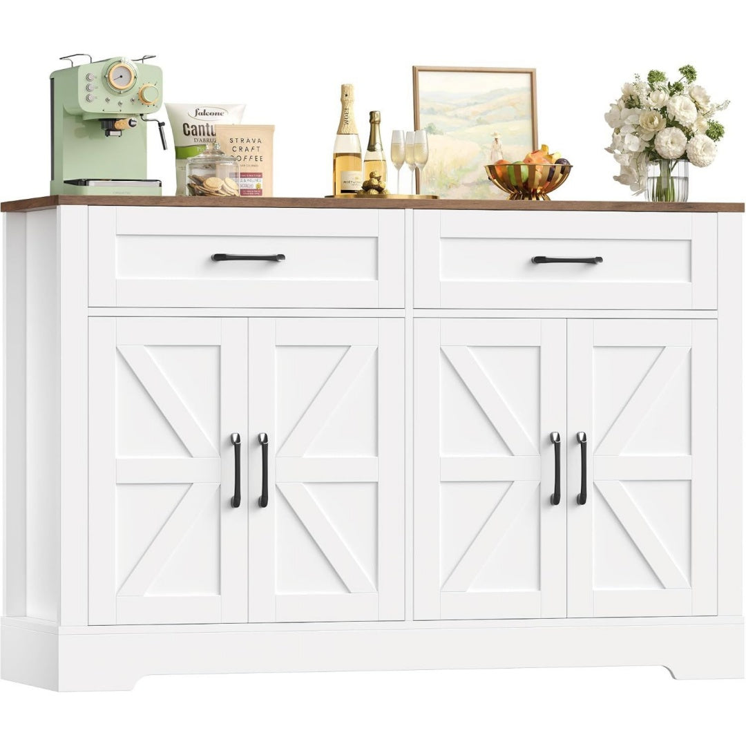 Sideboard aus Samt mit Schubladen