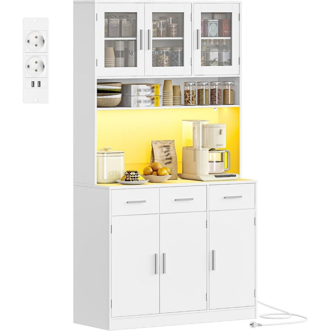 Der Hochschrank vereint Form und 3 Schubladen