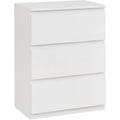 Grifflose Fronten und Schubladen bestimmen das Sideboard