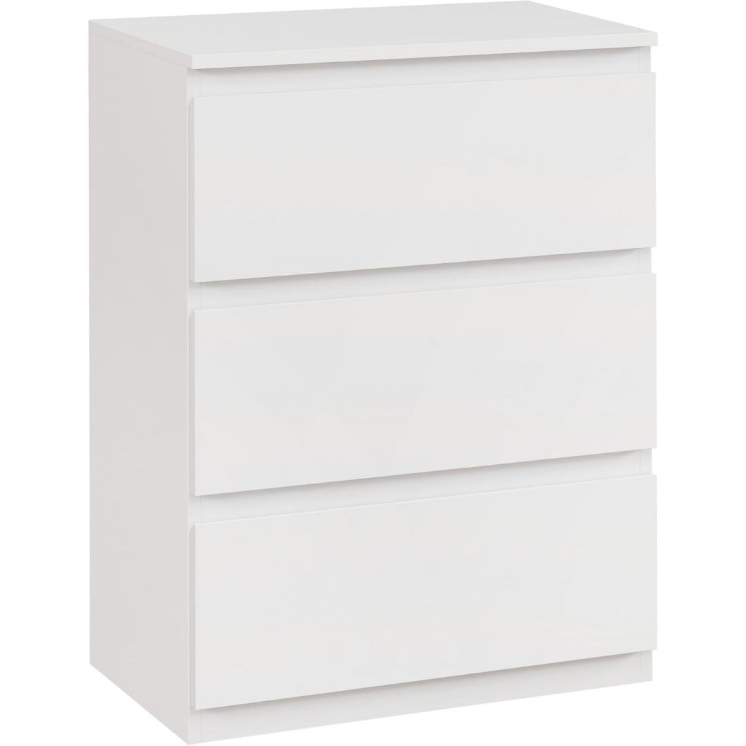 Grifflose Fronten und Schubladen bestimmen das Sideboard