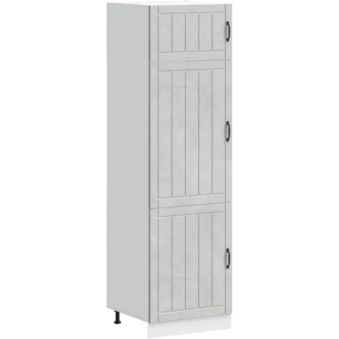 Sideboard in Betongrau mit Hoehenverstellung